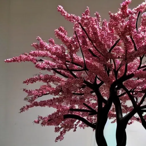 Image similar to a sculpture of sakura tree on the table