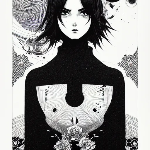 Image similar to portrait soft light, by killian eng and joe fenton and conrad roset, inspired by akira anime, etching, fine, sharp high detail, screen print,