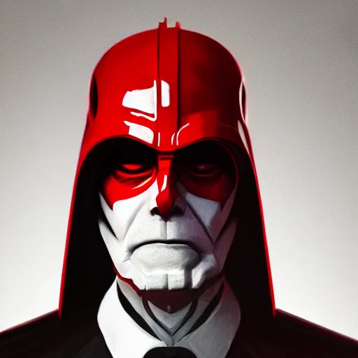 Image similar to sith lord biden portrait, artstation, cgsociety