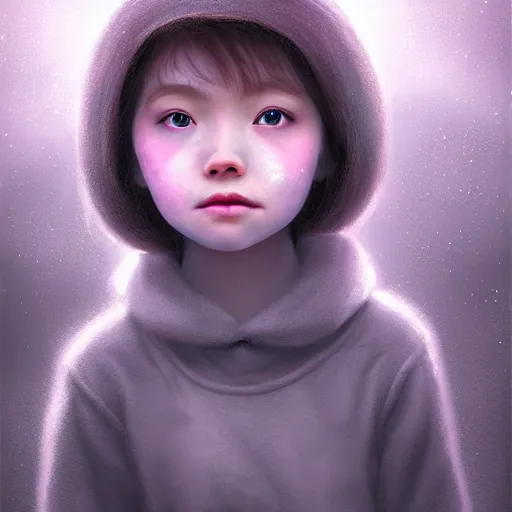 Prompt: happy and cute face of young sey made by nebula space, face only, model shot, big eyes, pencil drawing, pastel, smooth, soft lights, prism, snow fog, alps mountains, magic by marc simonetti, fantasy by jeremyg lipkinning