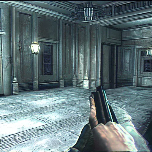 Prompt: resident evil 1 1 for ps 6, screenshot