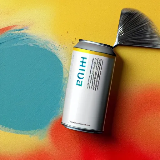 Image similar to can of paint, minimal, modern