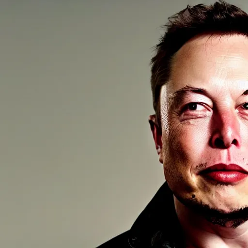 Image similar to elon musk as a homeless man