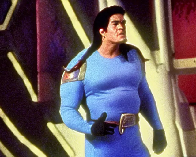 Prompt: israel kamakawiwoole as a character on captain planet and the planeteers (1993), television still