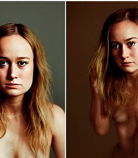 Image similar to a high quality, high detail, portrait photography of brie larson by annie leibovitz and kyle thompson