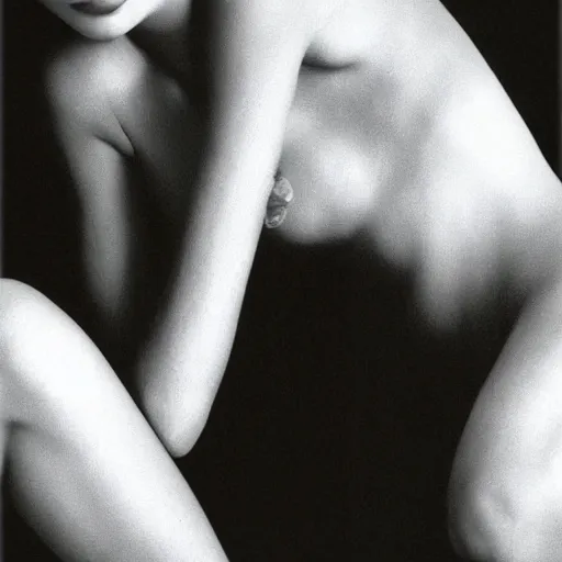 Image similar to Natalie Portman, art photography by Helmut Newton