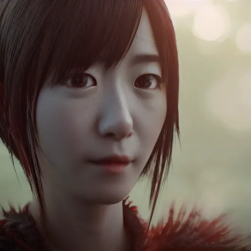 Image similar to rimuru looking into the camera, beautiful face, ultra realistic, fully clothed, intricate details, highly detailed, 8 k, photorealistic, octane render, unreal engine, photorealistic, portrait