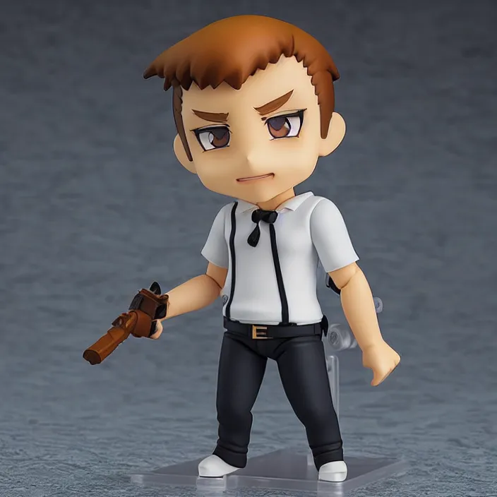 Prompt: jerma 9 8 5, an anime nendoroid of jerma 9 8 5, figurine, detailed product photo