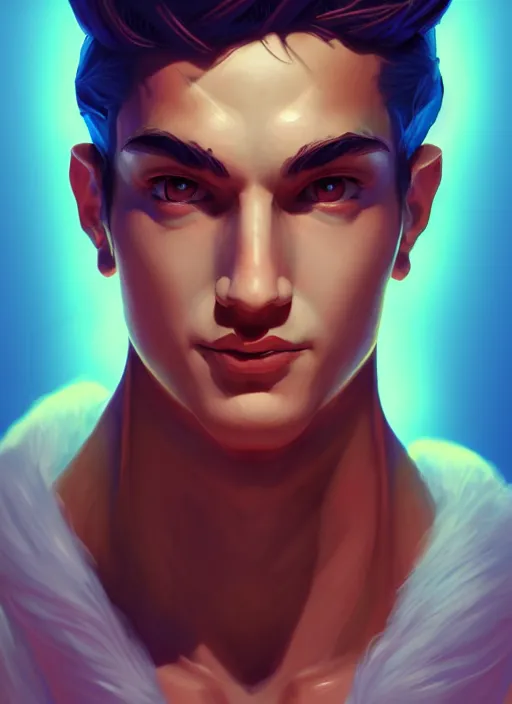 Image similar to the god hermes, male, portrait, sharp focus, digital art, concept art, dynamic lighting, subsurface scattering, photoreal, trending on artstation, by emylie boivin and rossdraws