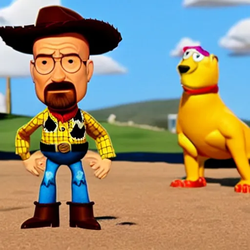 Prompt: Walter white in toy story