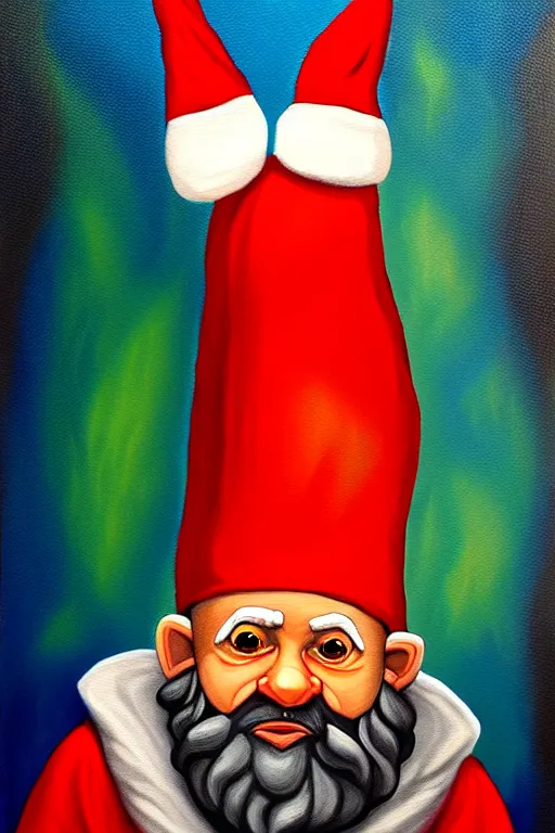 Prompt: painting of knome by eudes correia