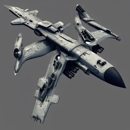 Image similar to cyberpunk concept inspired military jet, futuristic look, highly detailed body, very expensive, photorealistic camera shot, bright studio setting, studio lighting, crisp quality and light reflections, unreal engine 5 quality render, artstation