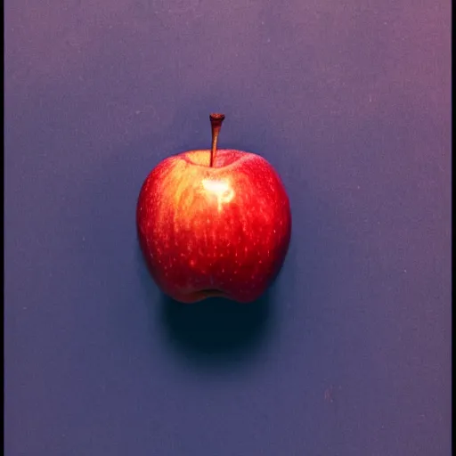 Image similar to red apple on top of the blue apple