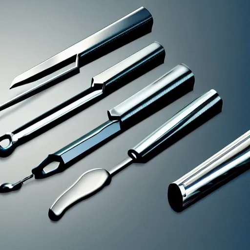 Image similar to orthopedic instrument maker, digital art