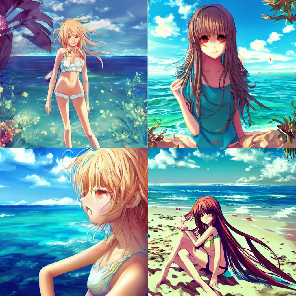 Wall Scroll - Haruhi 2 - New Beach Bikini Trio Anime Fabric Art ge5826 |  Walmart Canada