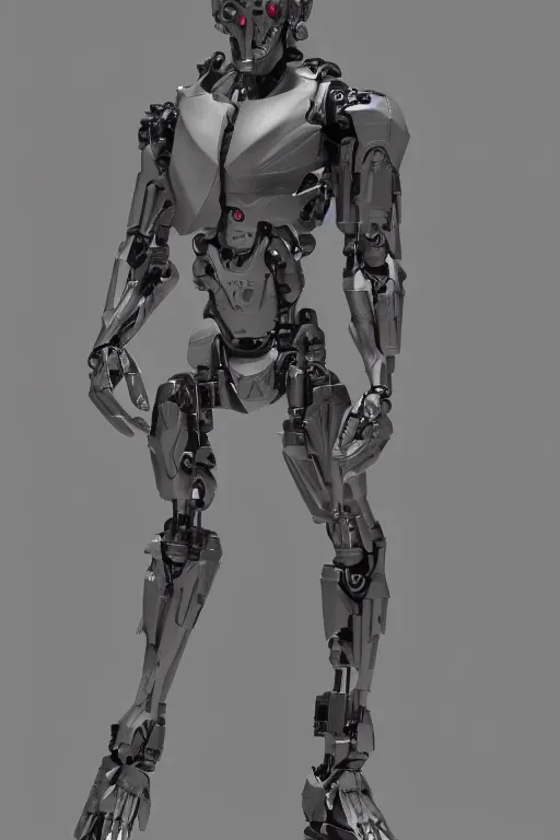 Image similar to symmetry!! full body kitbash human anatomy concept, gun metal grey, humanoid cyborg, monkey limbs, digital art, in the style of ben lol, brian sum, ramil sunga, herbert lowis, furio tedesschi, christopher cao, artstation, pinterest, deviantart, photoshop, octane render, unreal engine