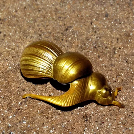 Image similar to golden snail