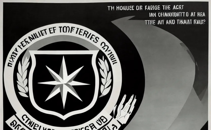 Image similar to cia recruitment poster 1 9 6 8 large text