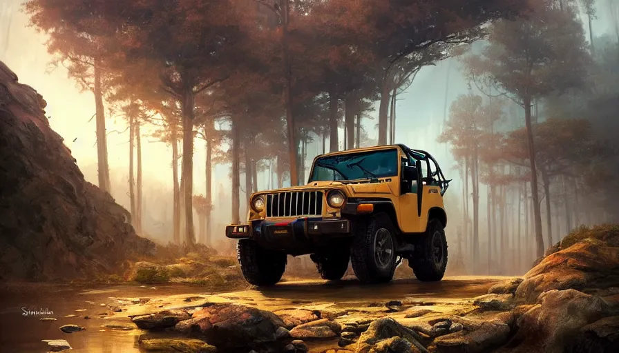 Prompt: Mahindra Thar, an epic fantasy, dramatic lighting, cinematic, establishing shot, extremely high detail, photorealistic, cinematic lighting, artstation, by simon stalenhag, horizon forbidden west