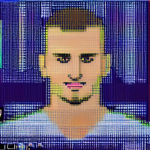 Image similar to ryan gisling in pixel art style