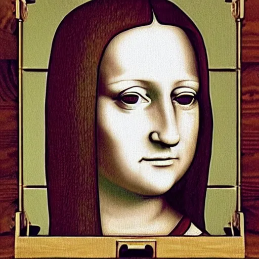 Image similar to monalisa in the style of jeffrey smith, in the style of jeffrey smith, in the style of jeffrey smith, in the style of jeffrey smith