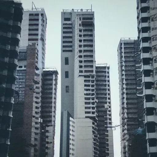 Image similar to “establishing shot of an isolated arasaka tower in Neo-Tokyo. Taller than any other building nearby. 2077 Akira. Photo taken in the style of Wes Anderson 8k”