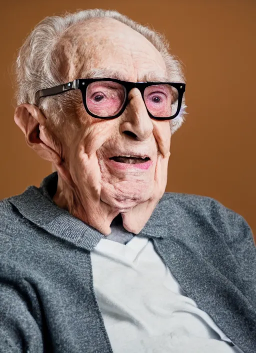 Image similar to DSLR photo portrait still of 86 year old age 86 Buddy Holly at age 86!!!, 85mm f1.8