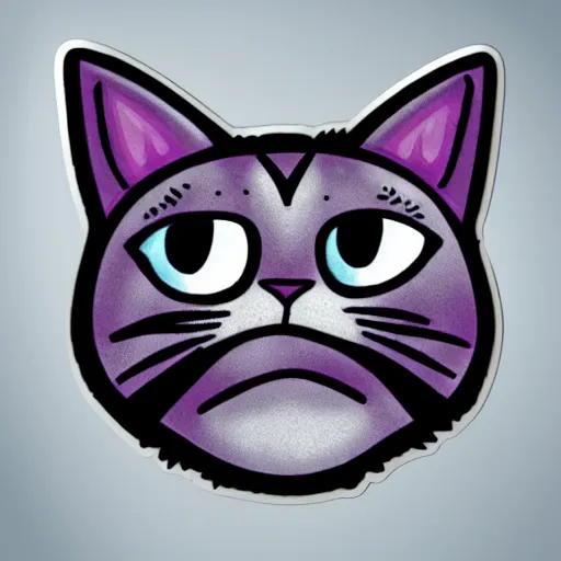 Image similar to cool cat sticker,