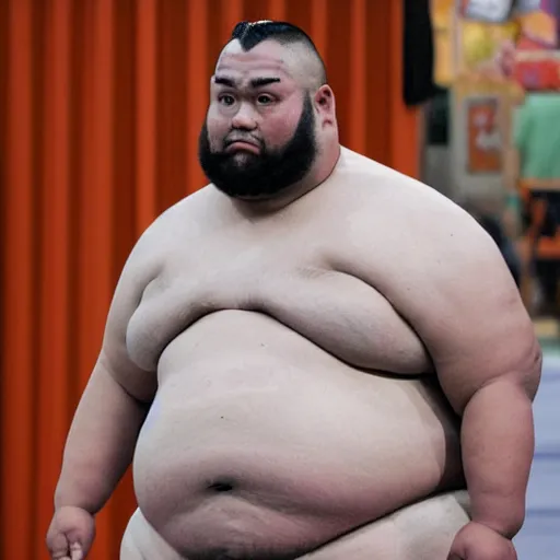 Image similar to steve urkle sumo wrestler