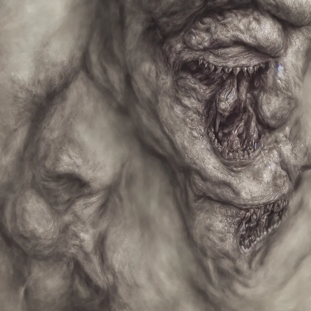 Prompt: a realistic detailed portrait photo of a monster