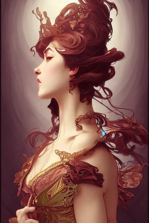 Image similar to chicolate, dark fantasy, intricate, elegant, highly detailed, digital painting, artstation, concept art, matte, sharp focus, illustration, art by artgerm and alphonse mucha