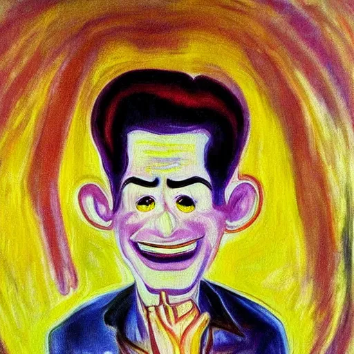 Image similar to Jimmy Neutron painting by Edvard Munch