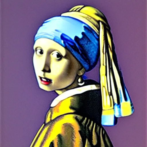 Prompt: the amongus with the pearl earring