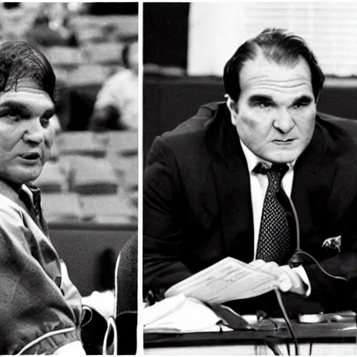 Prompt: pete rose testifying against kane