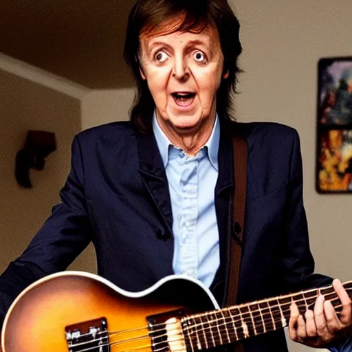 Image similar to Paul McCartney in Stranger Things