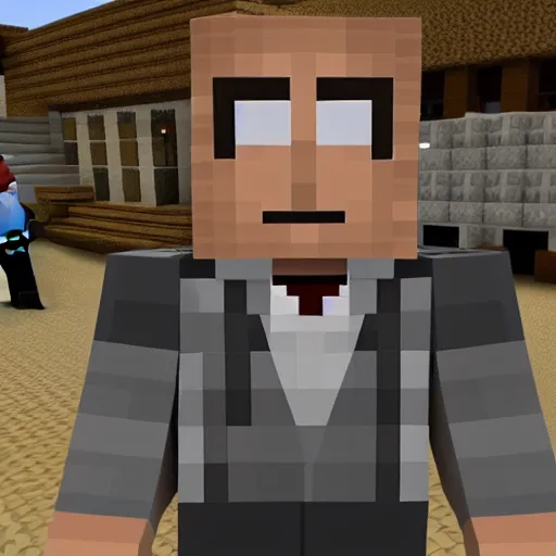 Image similar to better call saul in minecraft