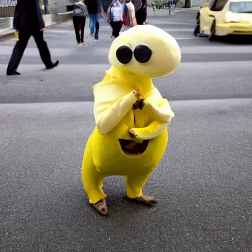 Image similar to banana dressed up for a day at the office