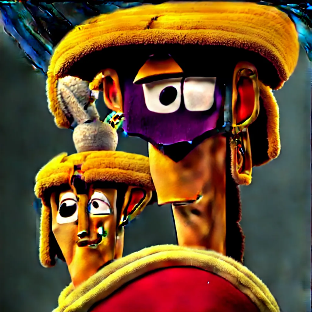 Image similar to Emperor Kuzco!!!!!!!!!!!!!!!!!!!!!!!!!!!!! in Real!! life!!. Portrait! by Martin Schoeller. 4K. Close-up. Low Light. Octane Render. Unreal engine 5. Fusion 360.