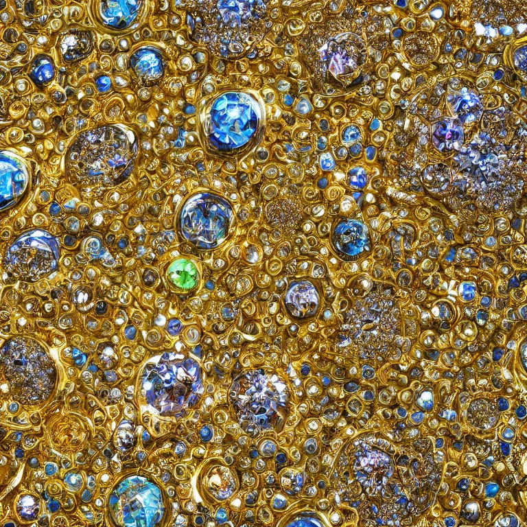 Image similar to a beautiful picture of all that glitters is not gold, highly detailed, visual art, 8 k resolution