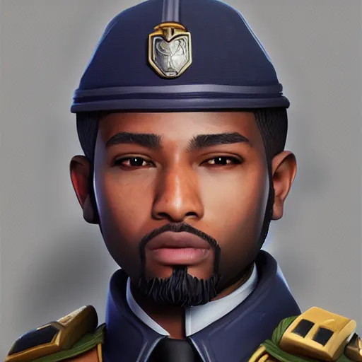 Image similar to lt. liama from fortnite game, hyper detailed masterpiece, digital art painting, hyper realism aesthetic