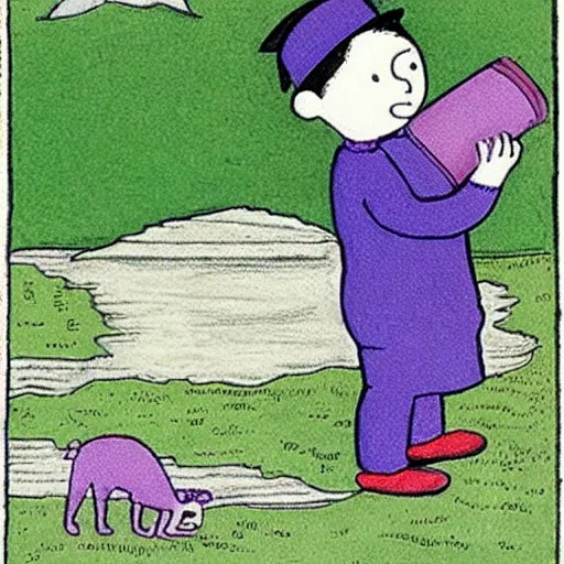 Image similar to Harold and the Purple Crayon by Maurice Sendak