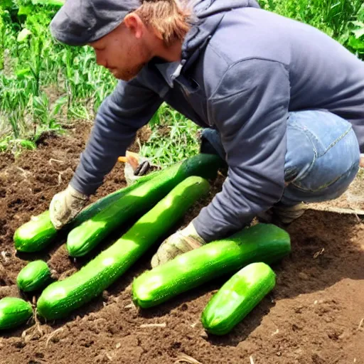 Prompt: I'm planting aluminum cucumbers, on tarpaulin field