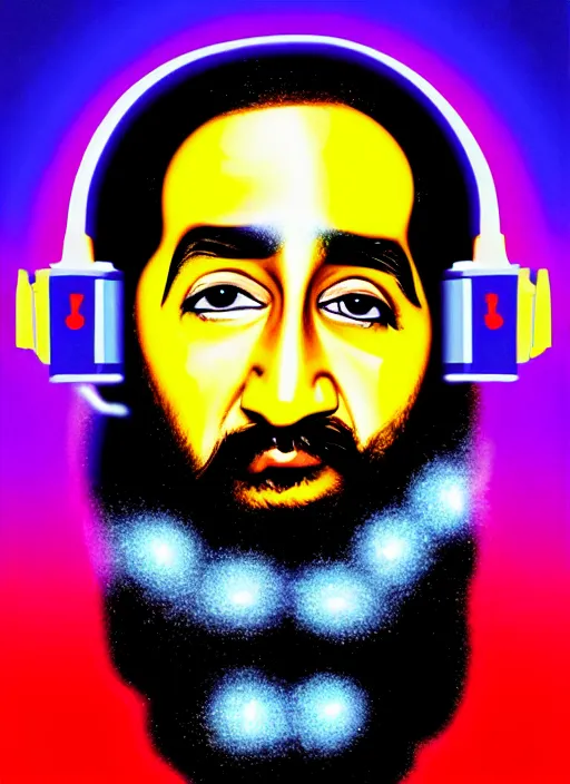 Image similar to nake d bin laden. pop art, no duplicate image, glowing lights, highly detailed, digital painting, artstation, concept art, smooth, sharp focus, illustration, art by richard hamilton and mimmo rottela