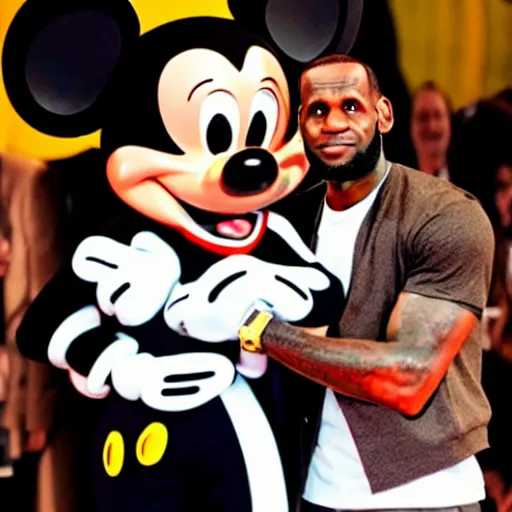 lebron mickey mouse