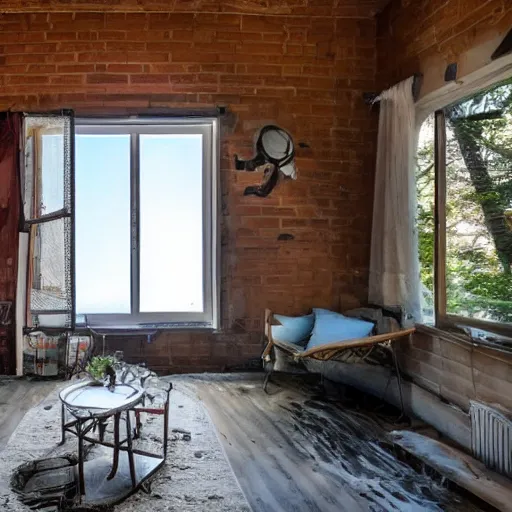 Image similar to the last Airbnb before the end of the world