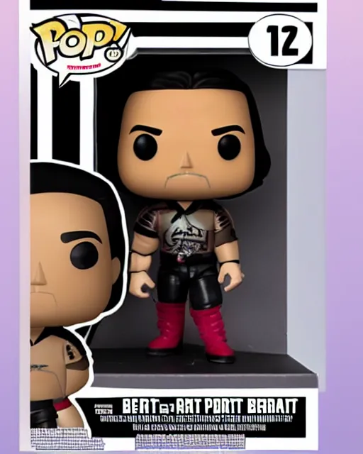 Image similar to Bret Hart Funko Pop. Photographic, photography