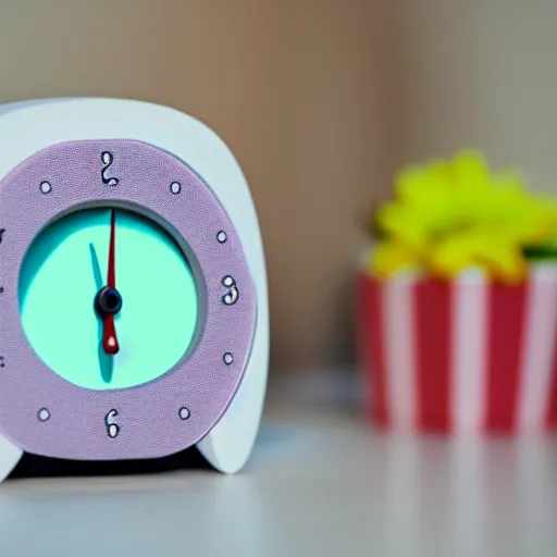 Image similar to a digital alarm clock in the shape of Jenny Wakemen
