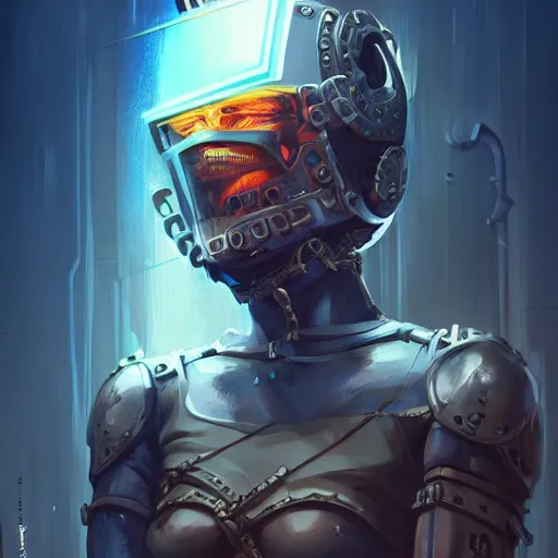 Image similar to cyberpunk viking helmet mask warrior goddess robot ninja fantasy, art gta 5 cover, official fanart behance hd artstation by jesper ejsing, by rhads, makoto shinkai and lois van baarle, ilya kuvshinov, ossdraws