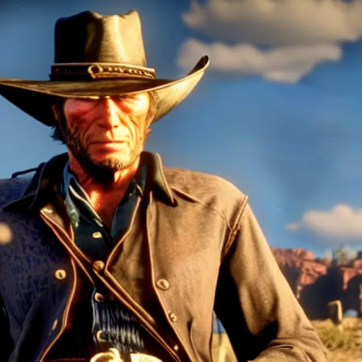 Image similar to clint eastwood in red dead redemption 2