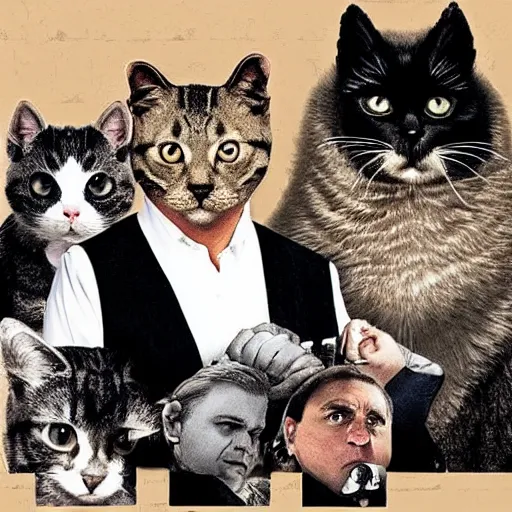 Prompt: the sopranos but they are cats